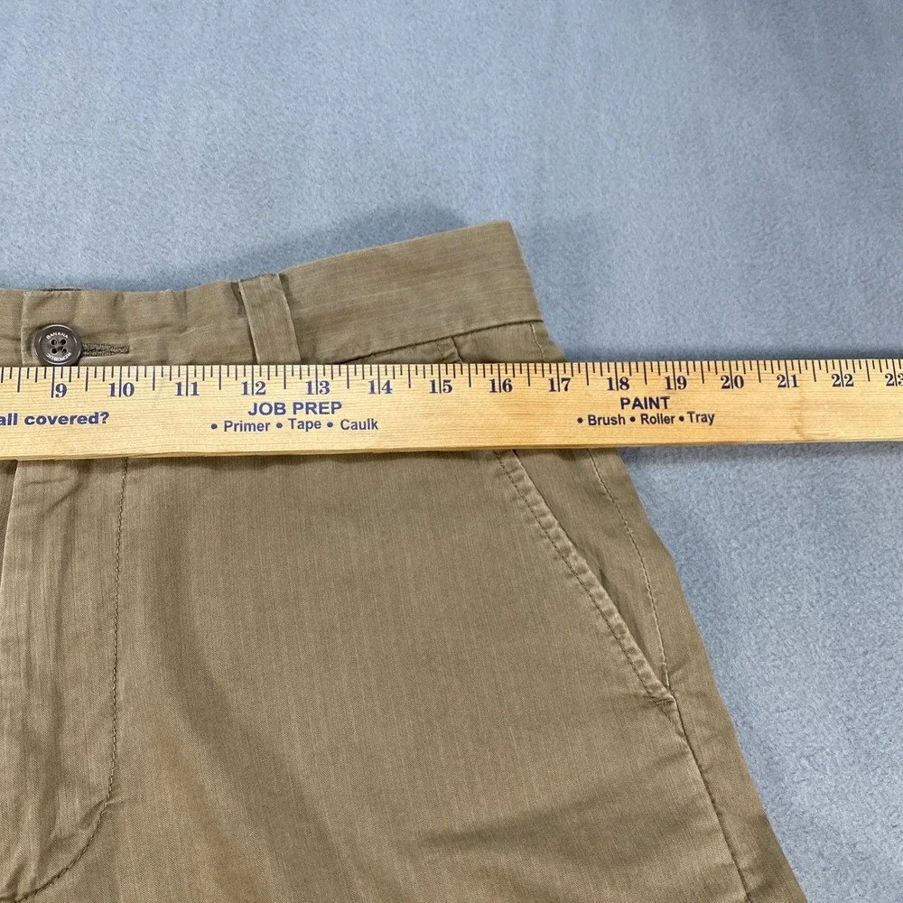 Banana Republic Mens Pants Chino Style Faded Wide‎ Leg Tan/Brown 32x32